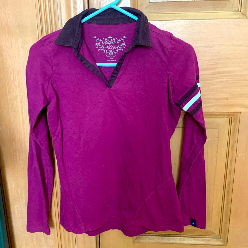 Irideon Ladies Long Sleeve Polo Shirt Small
